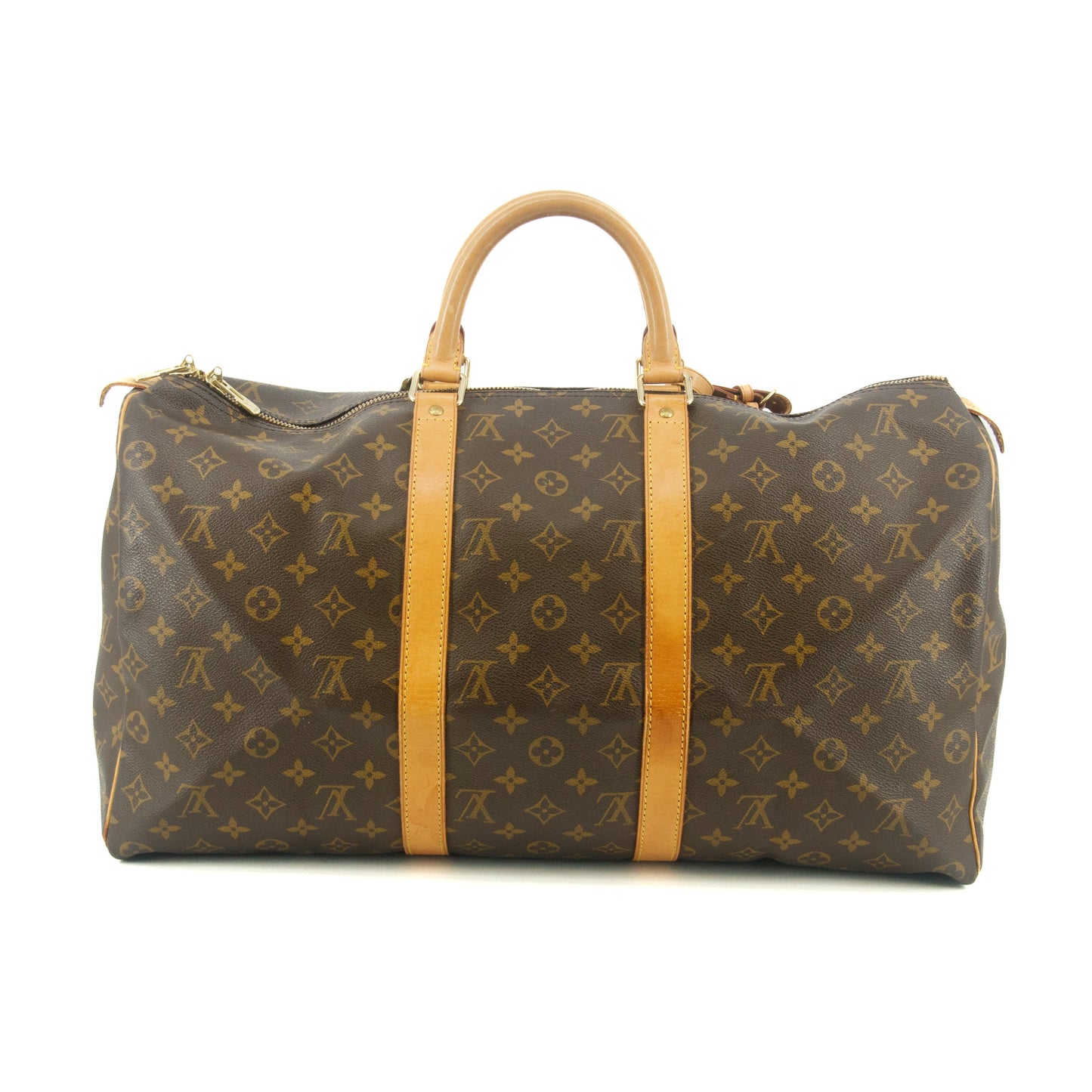 Louis Vuitton Mongoram Canvas Brown Keepall Boston Bag #8925