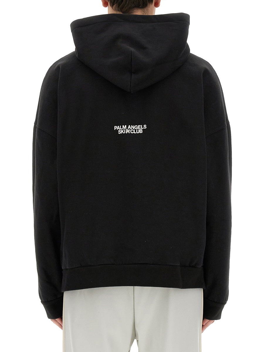 Palm Angels Men Palm Ski Club Print Sweatshirt