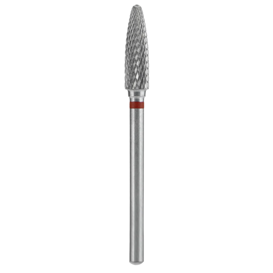 CARBIDE NAIL DRILL BIT, "CORN", RED, HEAD DIAMETER 4/14MM (FT90R040/14) (#208)-STALEKS™-0