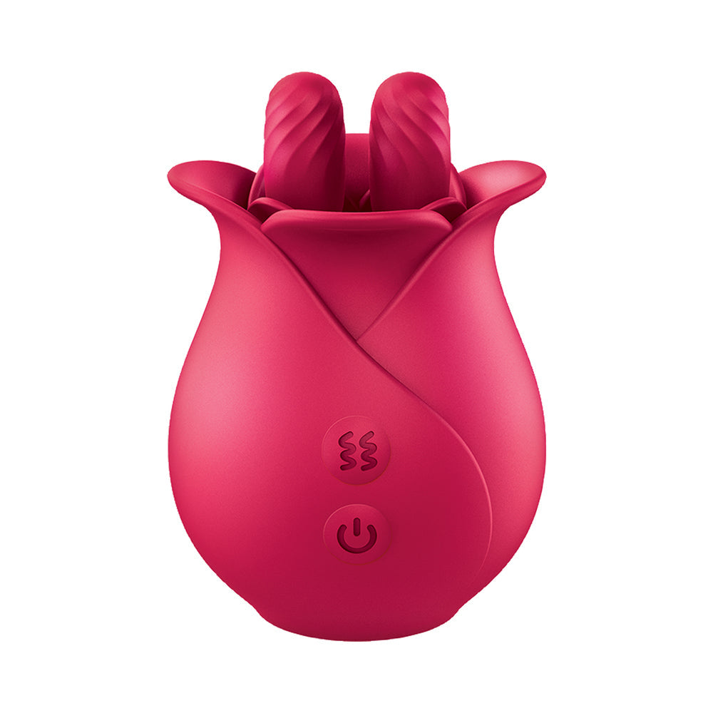 Clit-Tastic Tulip Finger Massager Red-1