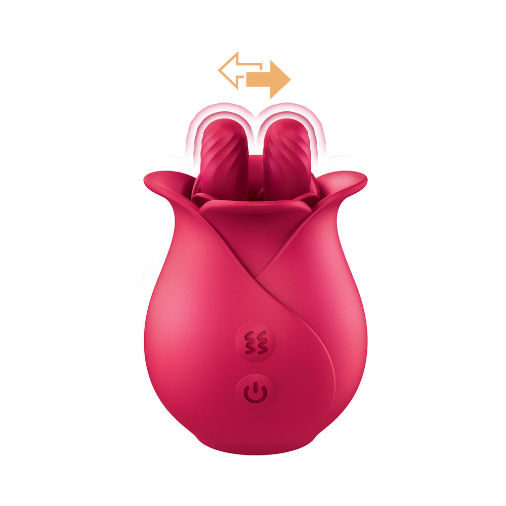 Clit-Tastic Tulip Finger Massager Red-2