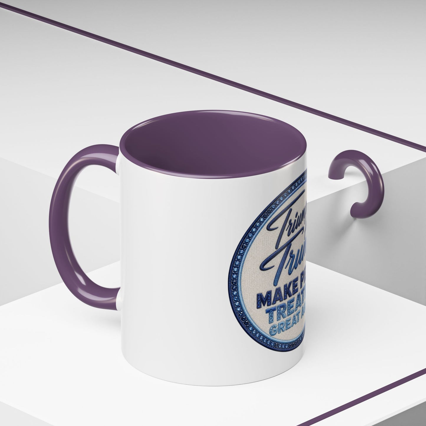 Make Peace Treaties Mug — "Triumph for Trump" Political Coffee Cup (11/15oz)