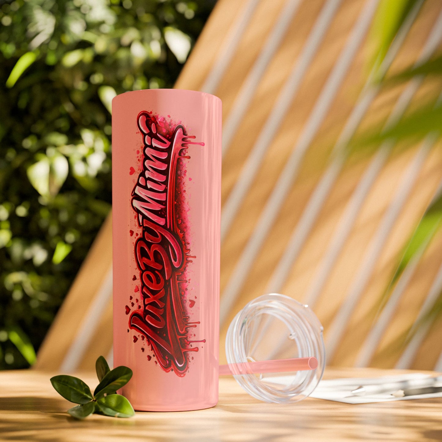 Skinny Tumbler – 'Lake & Lemons' Red Script 20oz Insulated Straw Tumbler