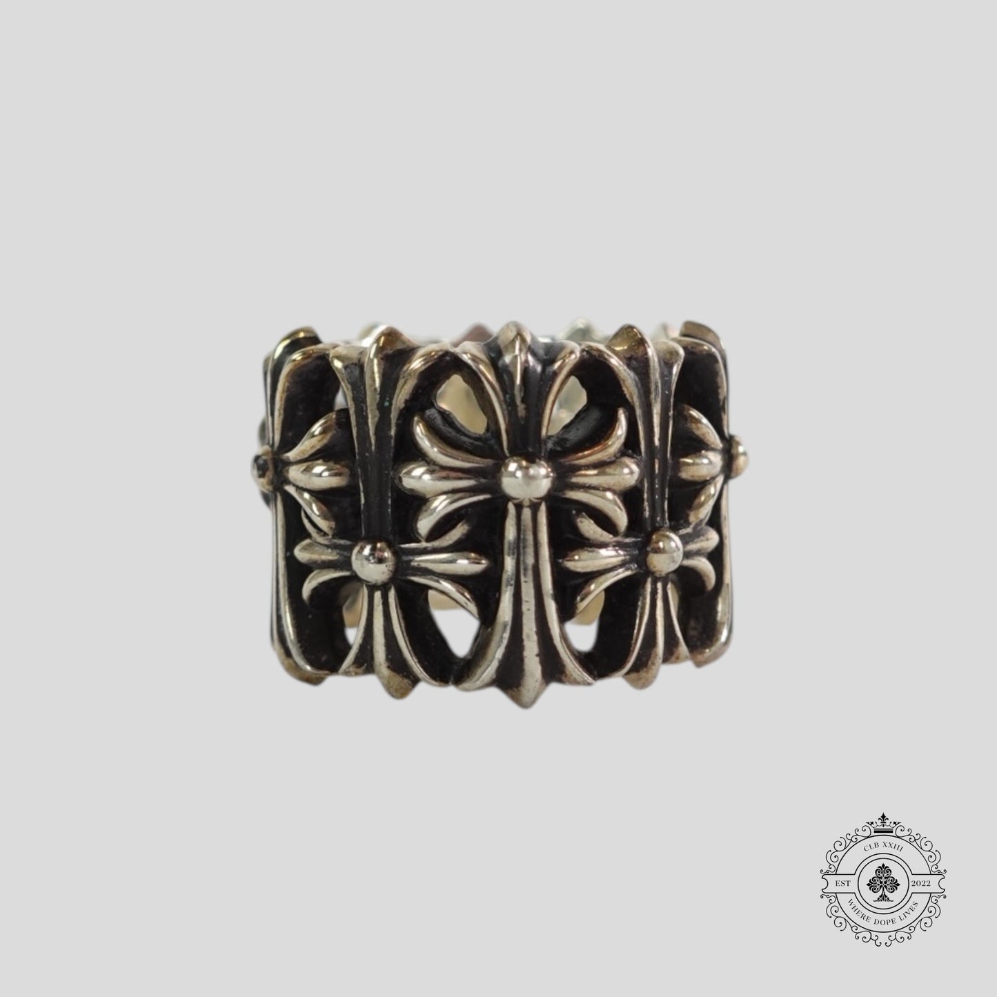 Chrome Hearts Cemetery Ring in Silver