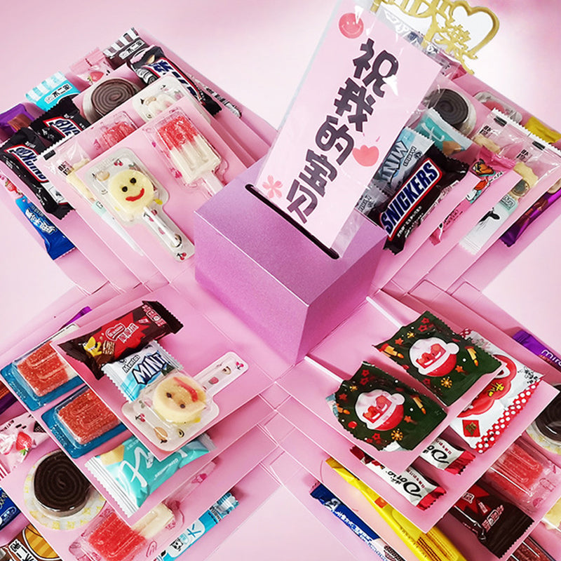 DIY Take action  Handmade Surprise Gift Box Explosion Butterfly Fairy Flying Toy Winding Rubber Band Toy