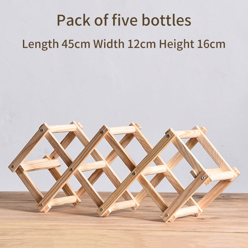 Red Wine Rack Solid Wood Household Small Modern Simple Red Wine Cabinet Display Rack Red Wine Rack