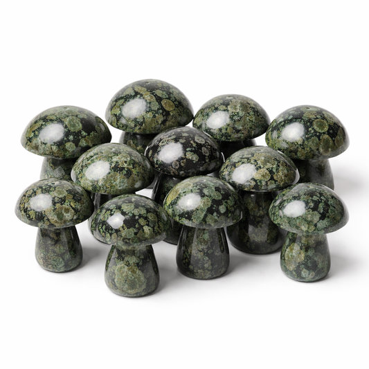 5 LB Kabamba Jasper Mushroom Carvings – Mixed Lot (No Selection)