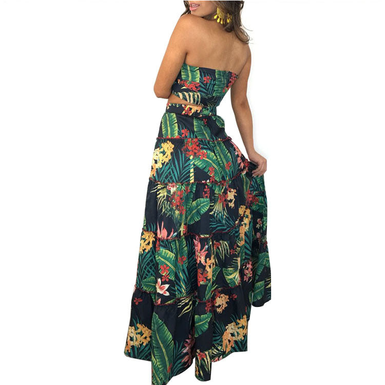 Printed skirt set