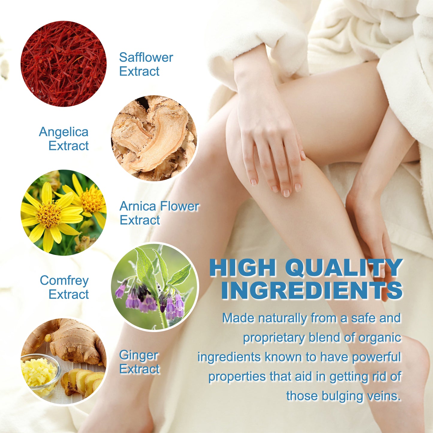 Vein Treatment Spray, Relieve Leg Soreness And Swelling Repair Earthworm Leg Vein Treatment Spray