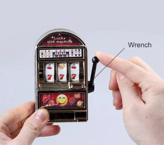 Casino-Style Mini Slot Machine Toy