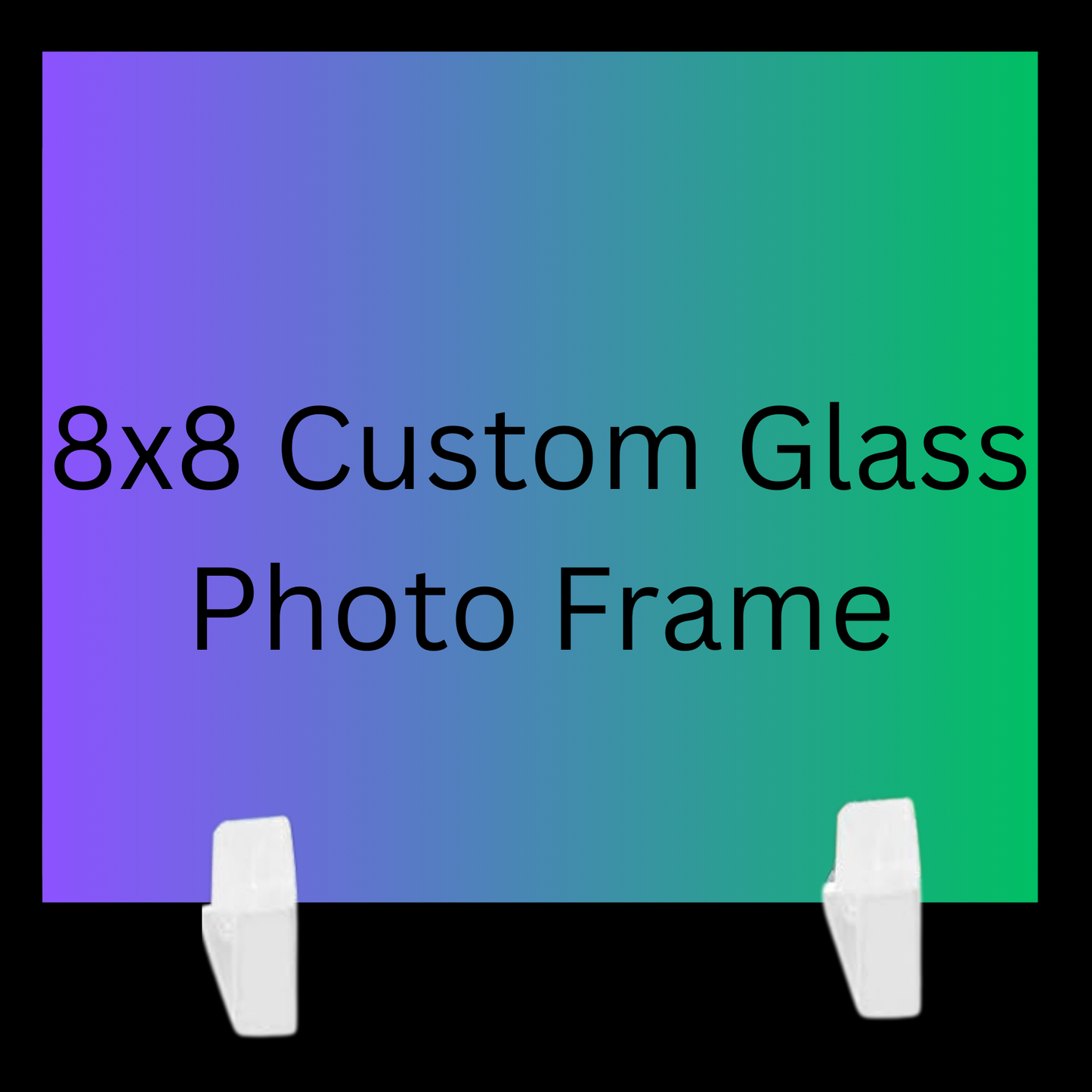 LIVE SALE - Custom 8x8 Glass Photo Frame for Festival Memories