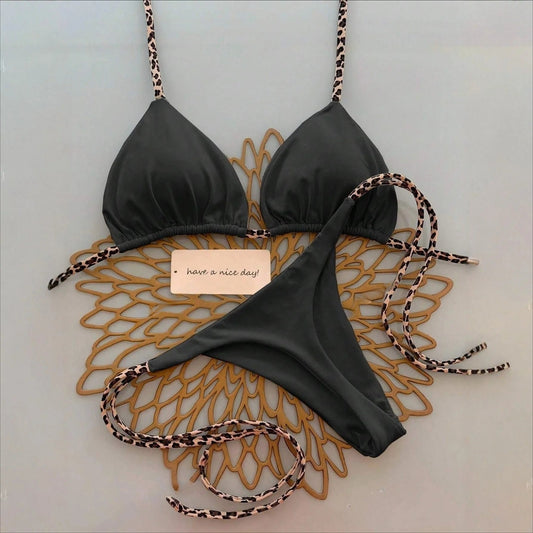 Women's Two-Piece Bikini High-End Sexy Beach Swimsuit