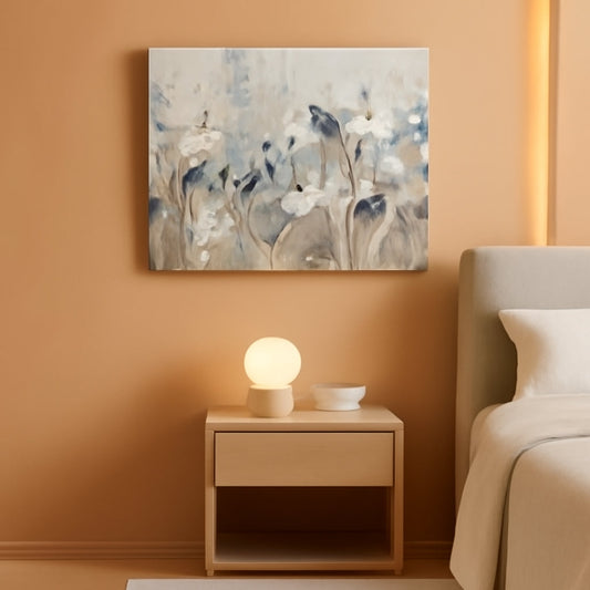 40x30 Inch Birds Floral Meadow Canvas Wall Art by Nan-0