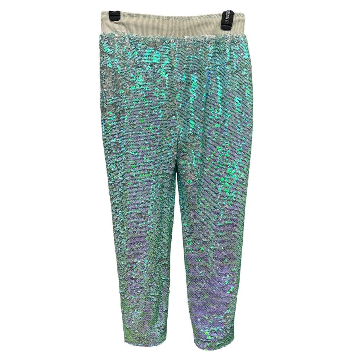 More than Magic Girls XL Shiny Iridescent Sequined Drawstring Jogger Sweatpants