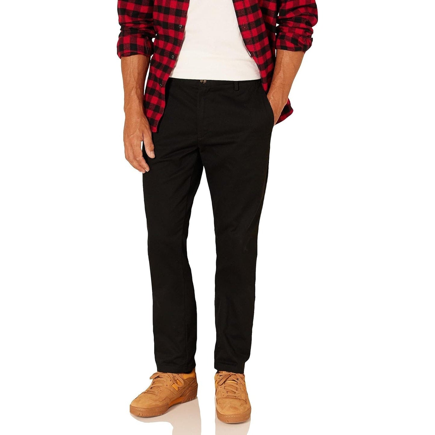 Amazon Essentials Mens 36x30 Slim Fit Wrinkle Resistant Flat Front Chino Pants