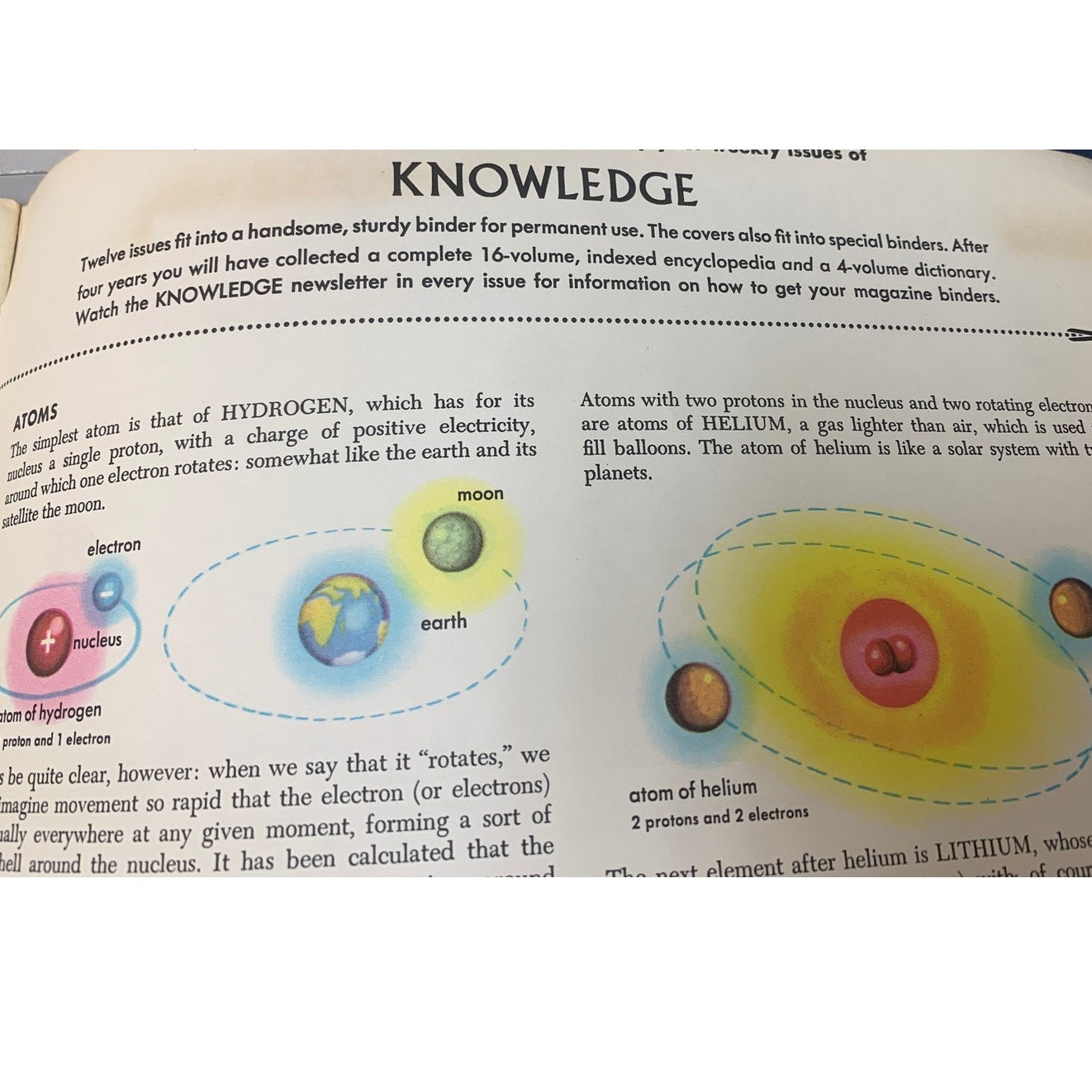 Vintage 1963 Knowledge No 4 Vol 1 Atoms Phosphorus Burundi Paperback Magazine