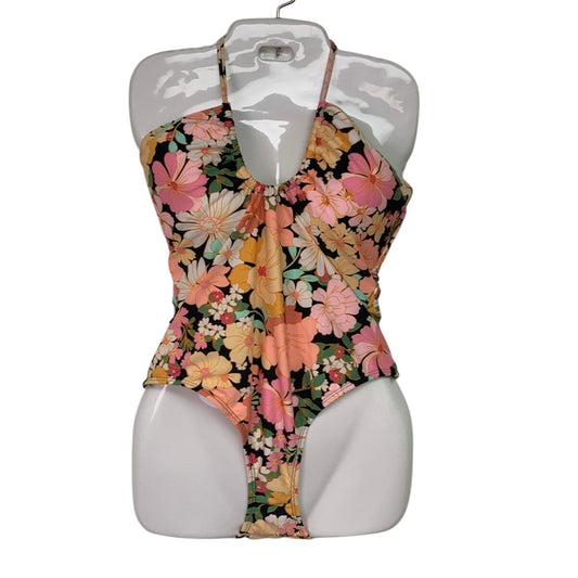 New Shade & Shore Womens Large Tropical Floral 1PC Swim Suit