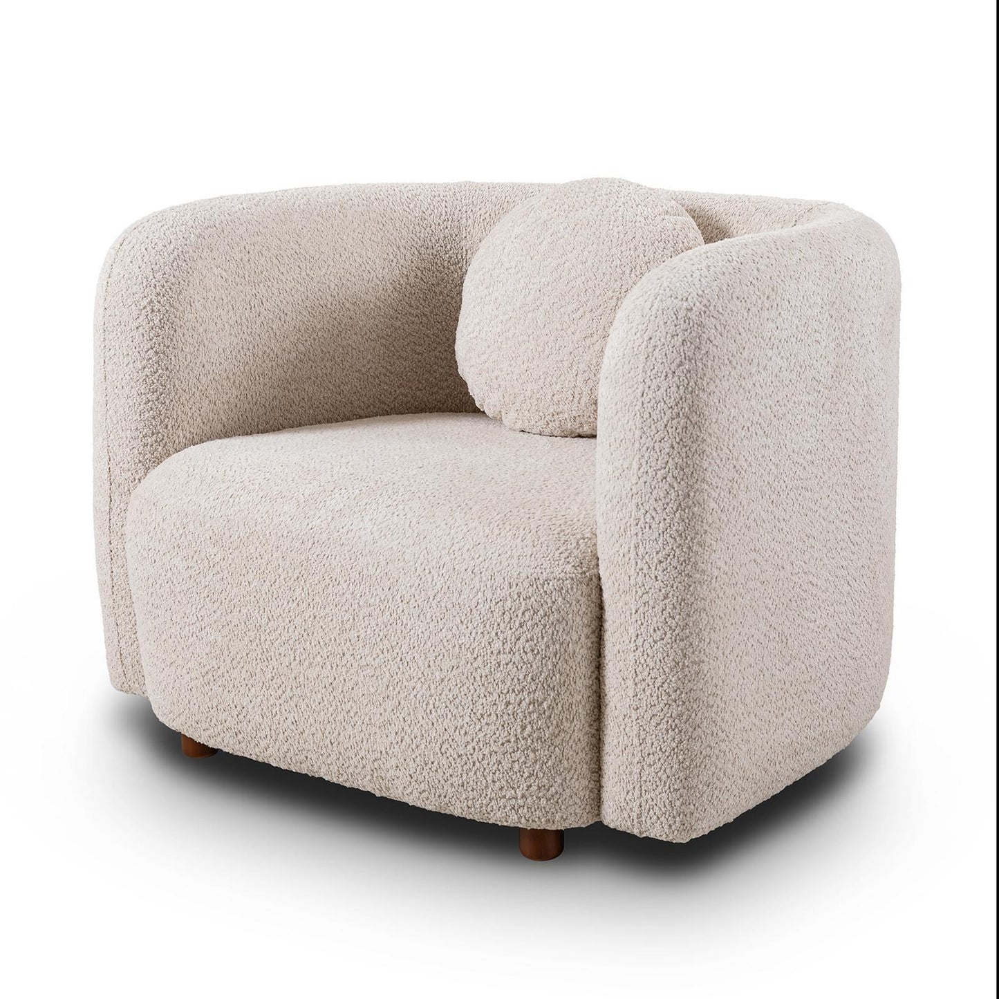 Japandi Style Accent Square Chair
