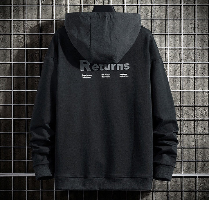 Hooded Hoodies Are Looser For Men