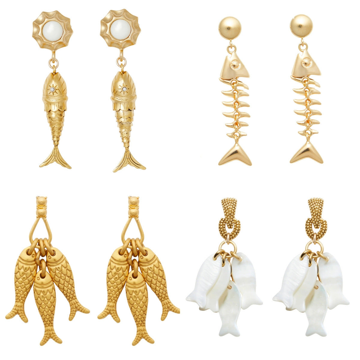 Fashionable Tropical Fish Style Earrings For Women