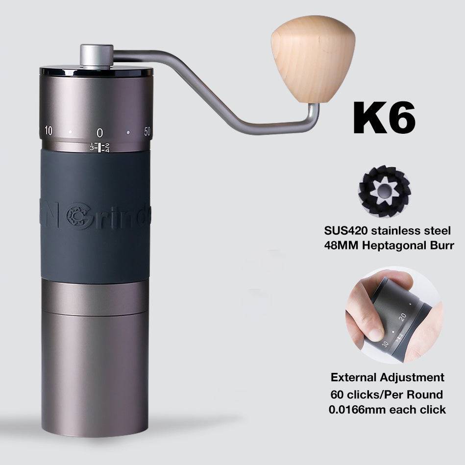 StepUP Coffee Manual Portable Coffee Bean Grinder with Adjustable Burrs-4