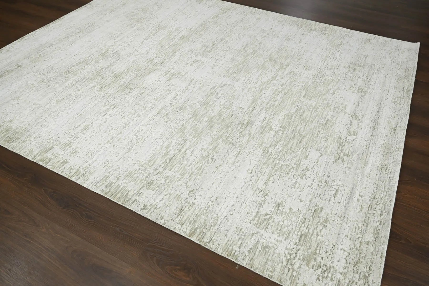 Multi Size Gray, Beige Hand Knotted 100% Wool Modern & Contemporary Oriental Area Rug-4