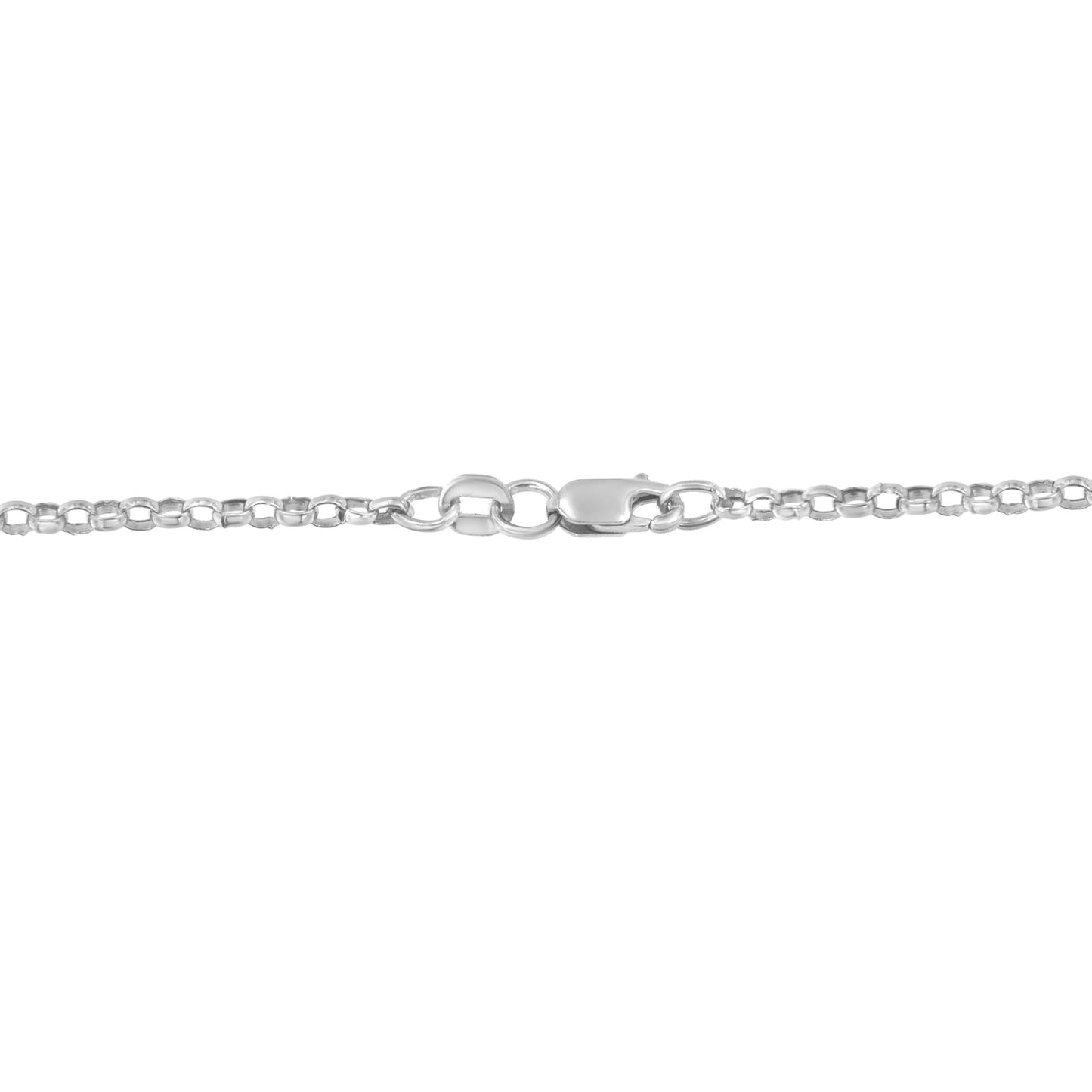 14K White Gold 1.0 Cttw Princess Cut Diamond Three Heart 18" Statement Pendant Necklace (H-I Color, SI2-I1 Clarity)-3