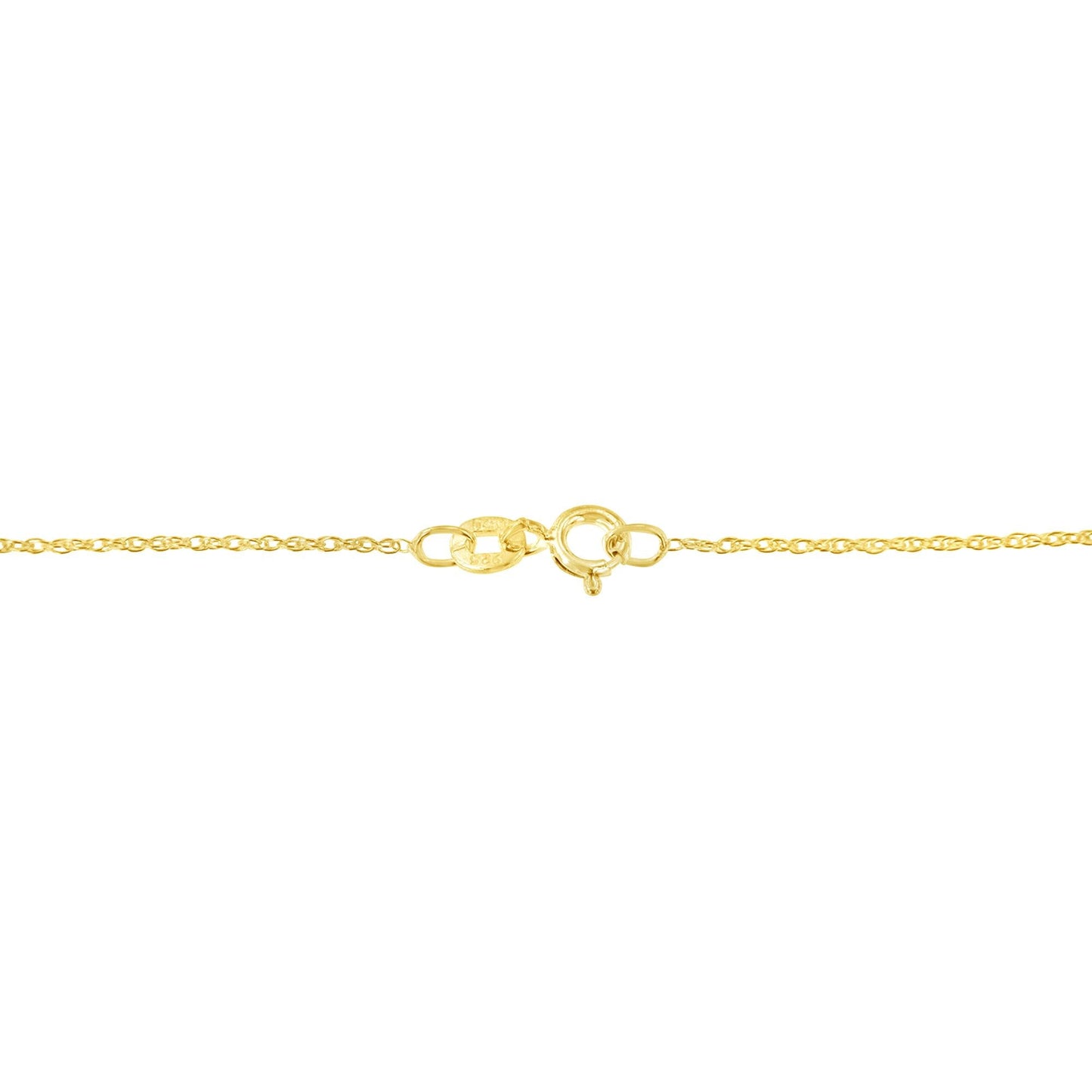10K Gold 1/5 Cttw Princess Cut Diamond 3 Stone Drop 18" Pendant Necklace (H-I Color, SI2-I1 Clarity)-2