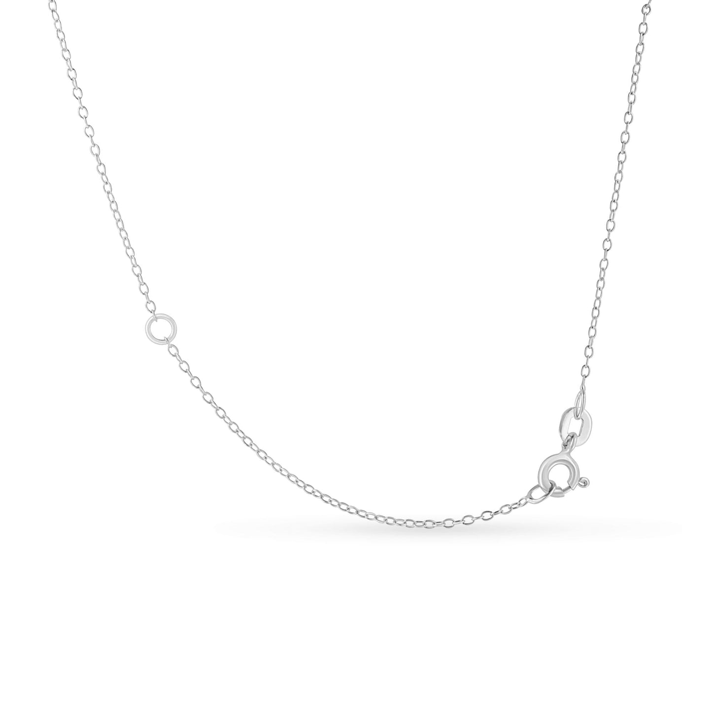 .925 Sterling Silver 1/2 Cttw Diamond Bezel 18" Pendant Necklace (I-J Color, I2-I3 Clarity)-4