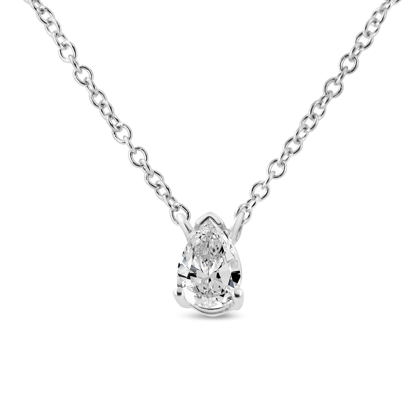 .925 Sterling Silver Miracle Set Princess-Cut Diamond Solitaire Stud Earrings (H-I Color, I1-I2 Clarity)-1