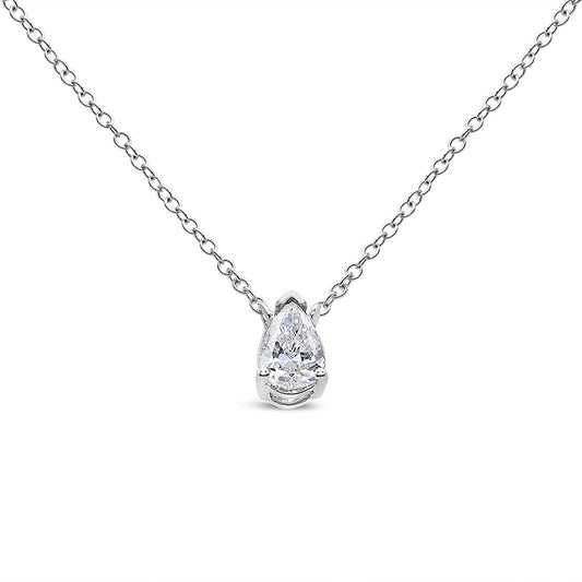 .925 Sterling Silver Miracle Set Princess-Cut Diamond Solitaire Stud Earrings (H-I Color, I1-I2 Clarity)-0