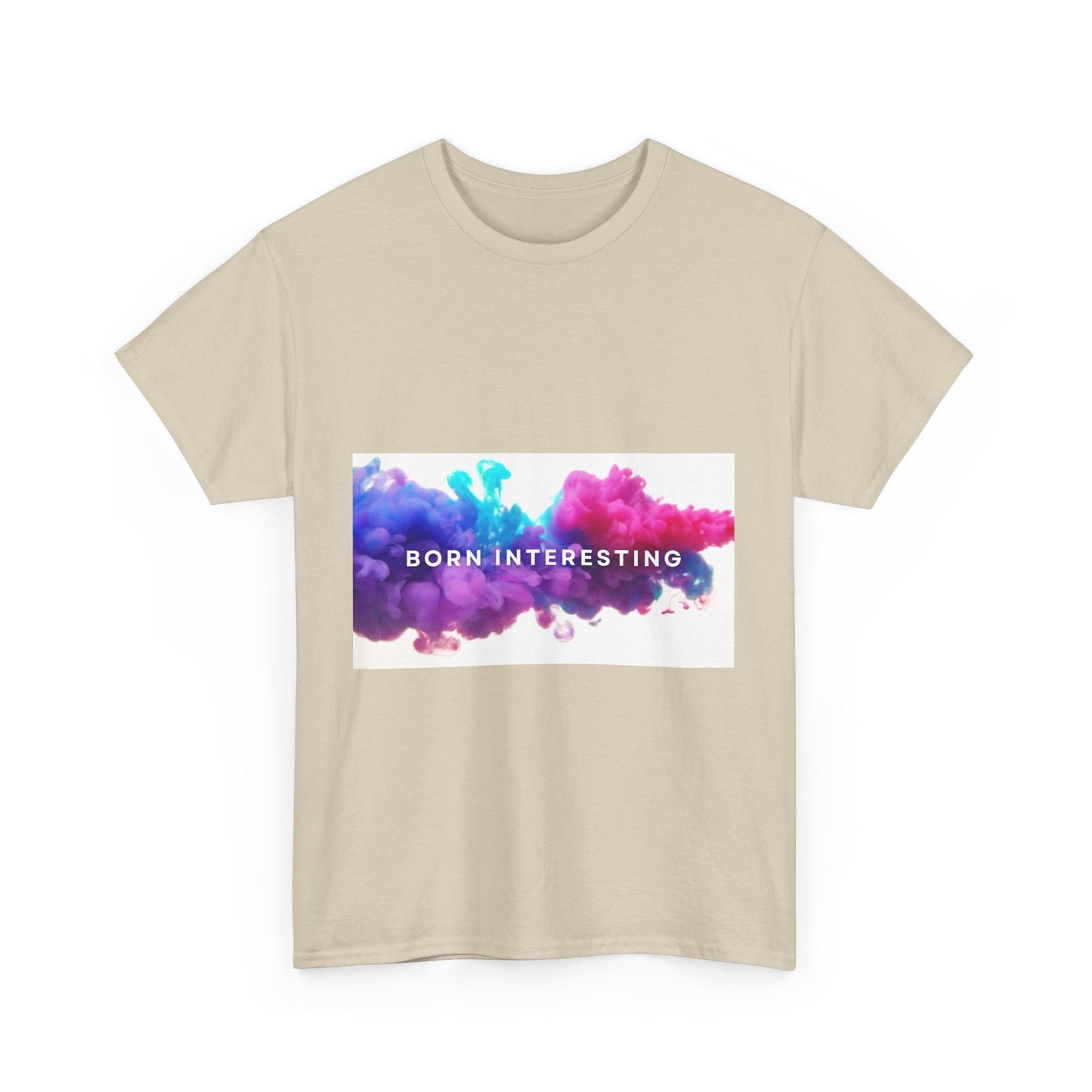 Unisex Cotton Tee – 'Born Interesting' Graphic Shirt, Casual Wear, Gift Idea, Trendy Tee, Daily Wear, Art-Inspired Shirt