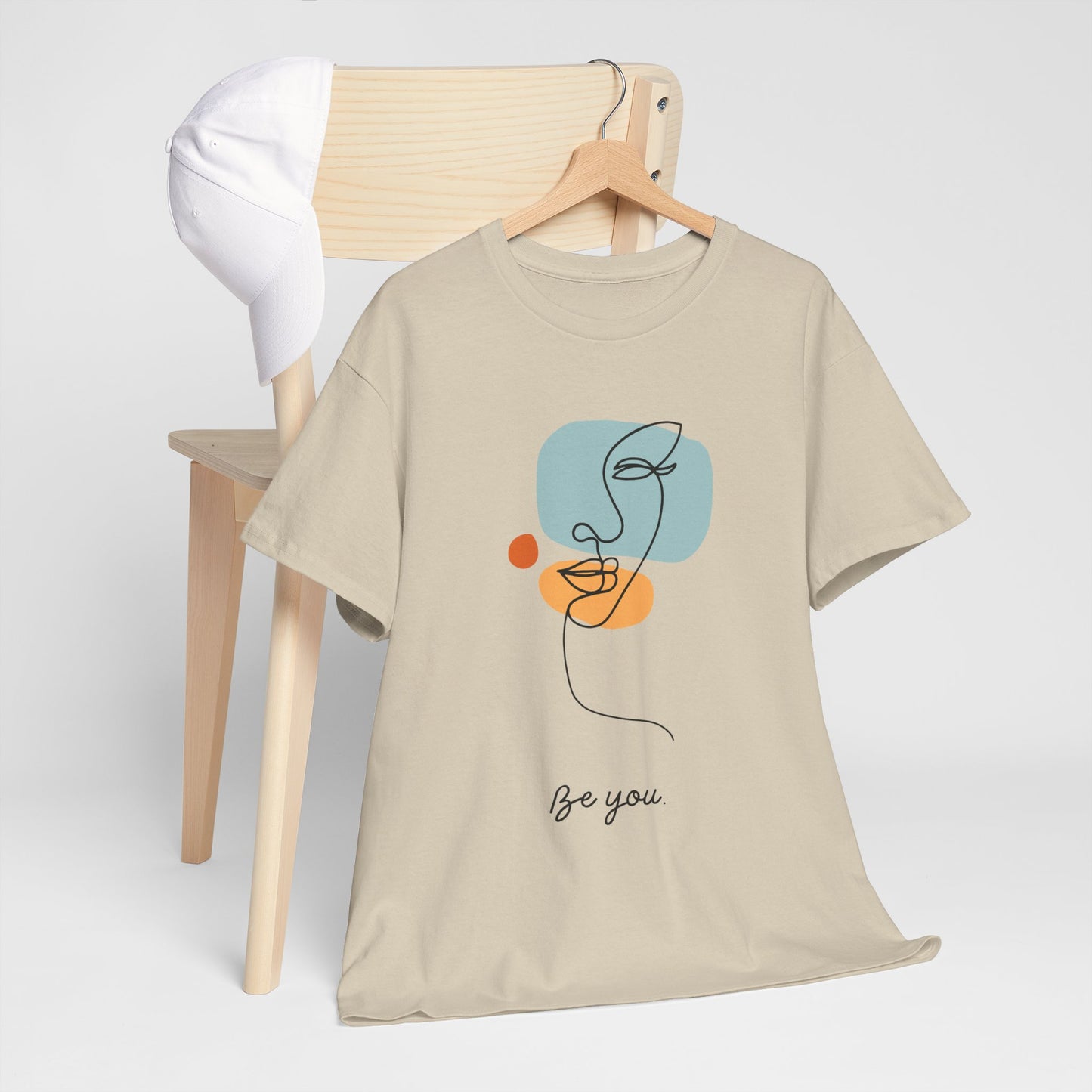Minimalist Be You Tee, Unisex Cotton T-Shirt, Inspirational Graphic Tee, Gift for Friends, Casual Everyday Wear, Self-Love Apparel