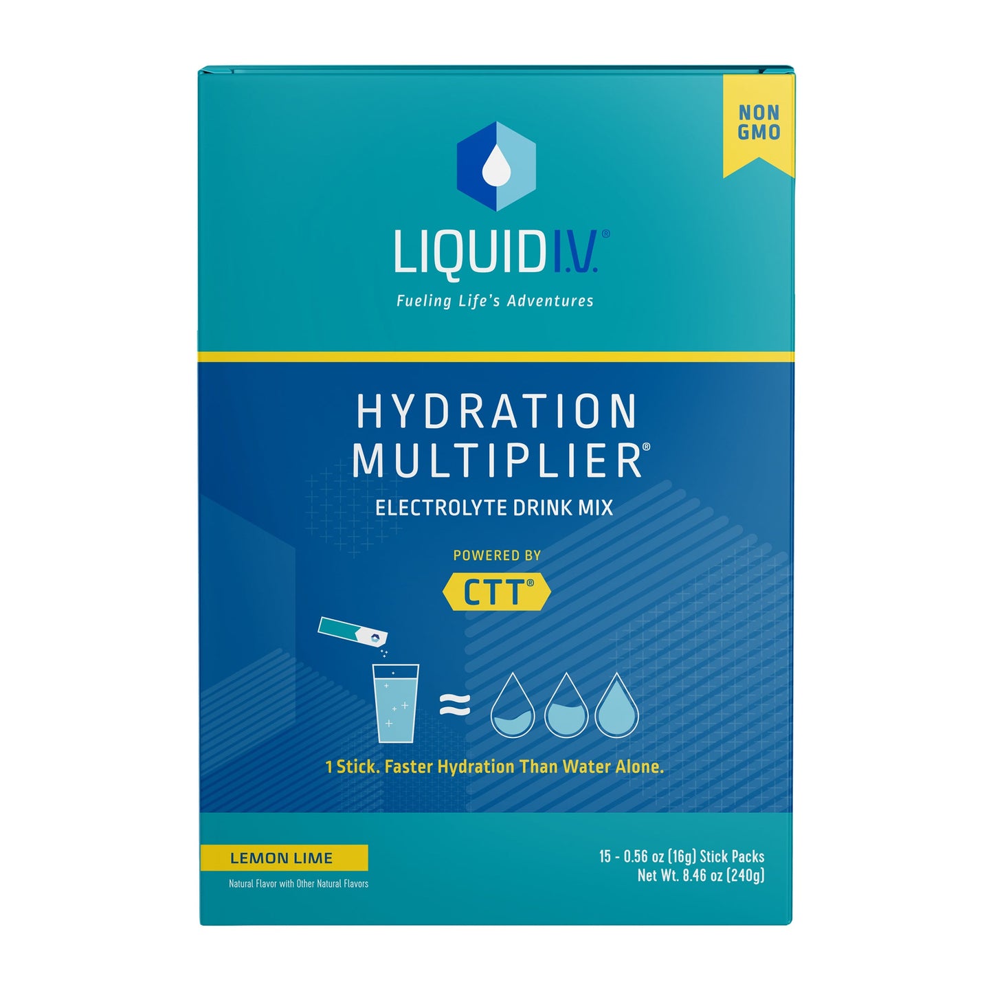 Liquid I.V. Hydration Multiplier Electrolyte Drink Mix Lemon Lime