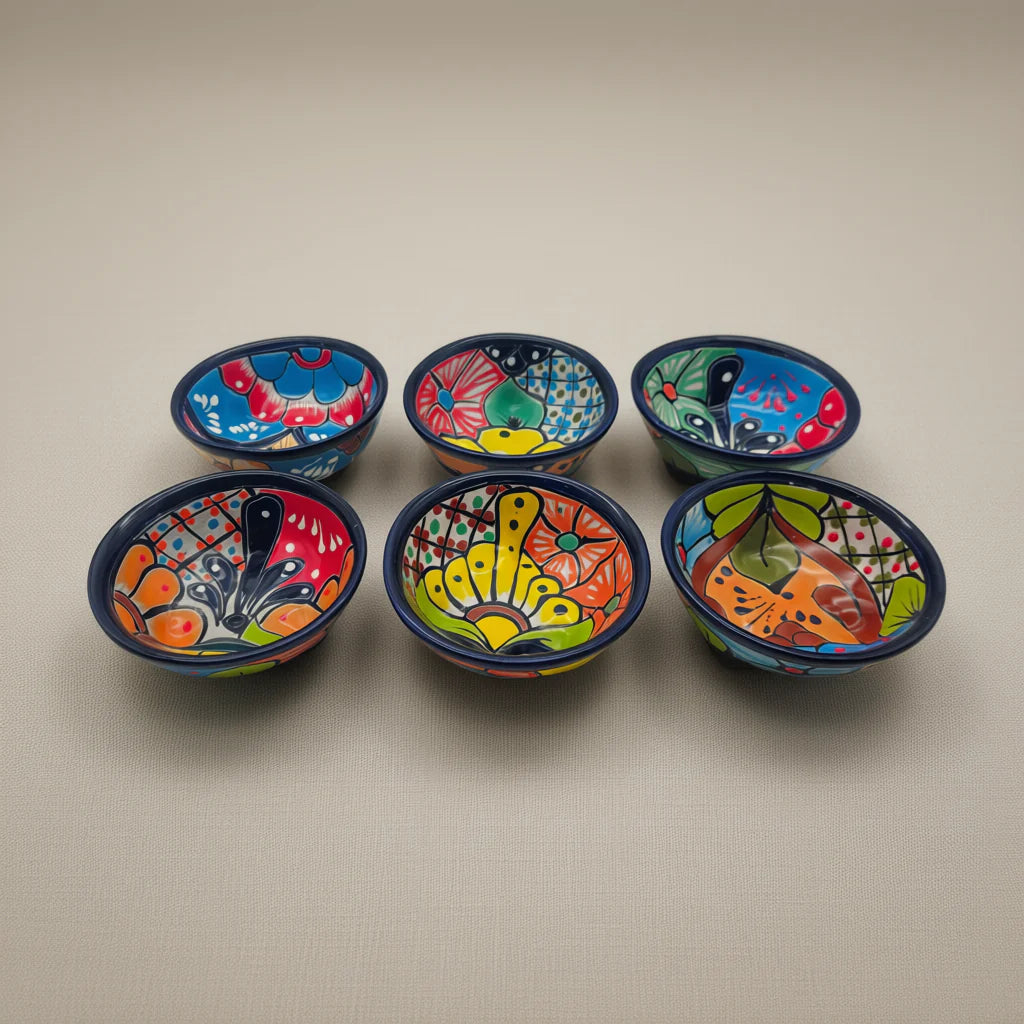Talavera Ceramic Salsa Bowl | Handcrafted Mexican Dish