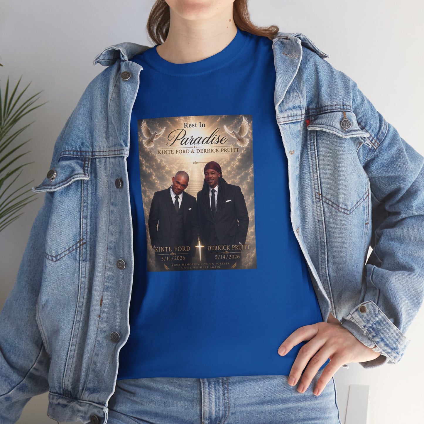 Memorial Tribute Tee — "Rest in Paradise" Funeral Remembrance Shirt