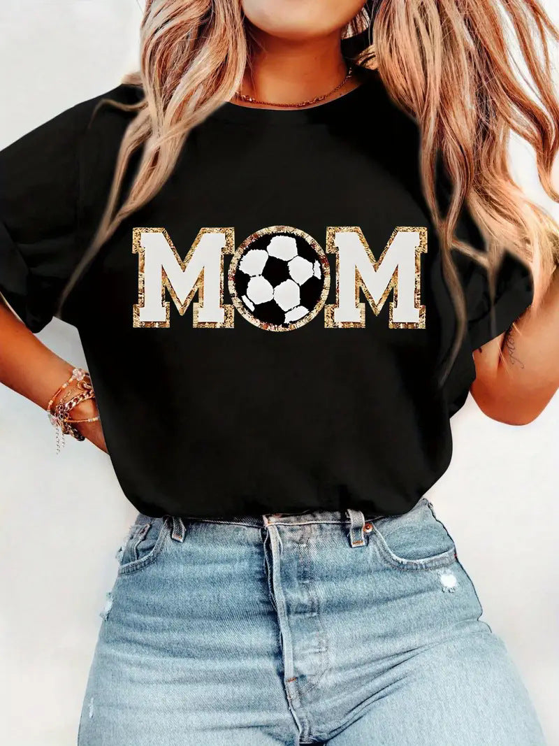 Women's Short Sleeve Round Neck T-Shirt Women's Clothing Gift