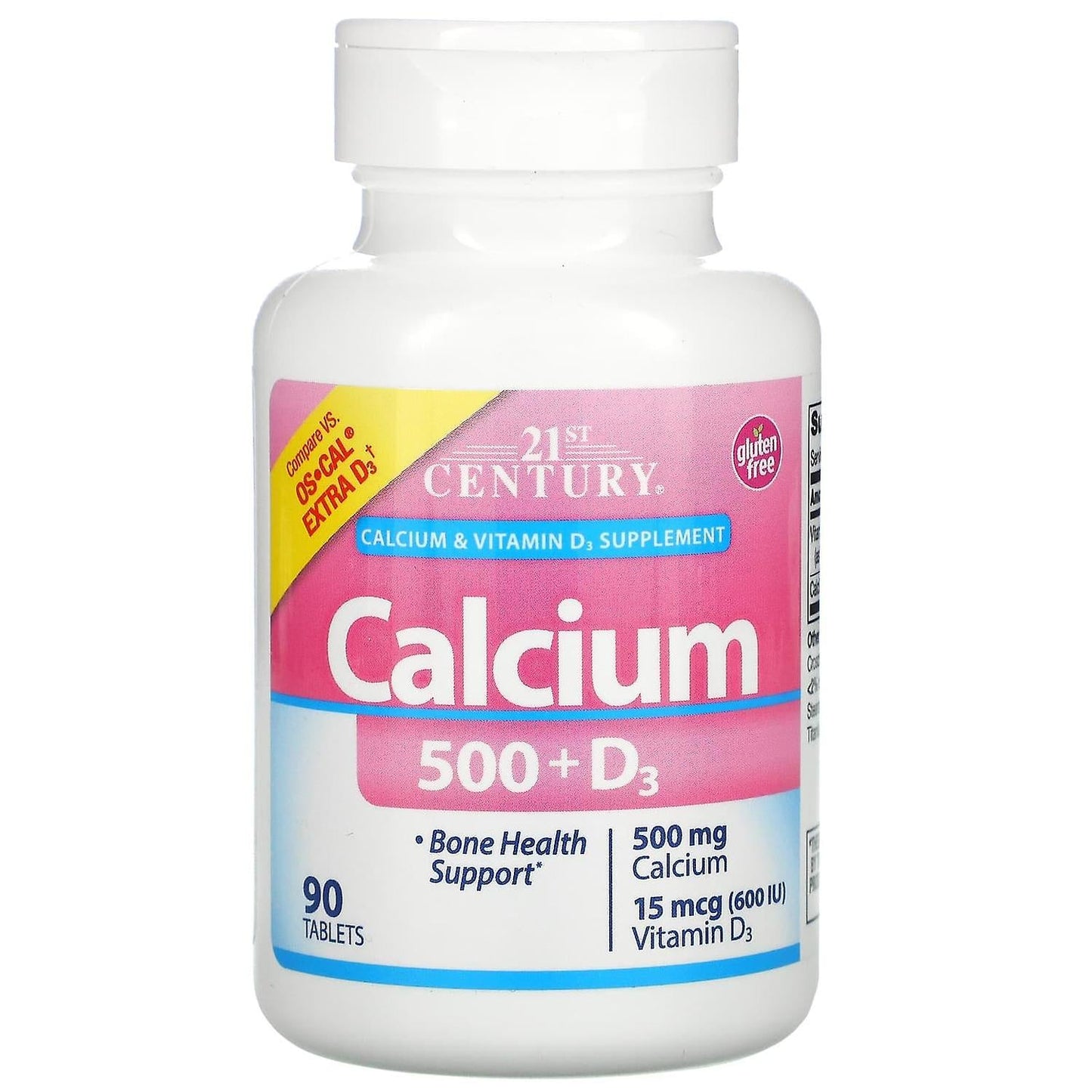 21st Century® Calcium Plus Extra D – 500 mg