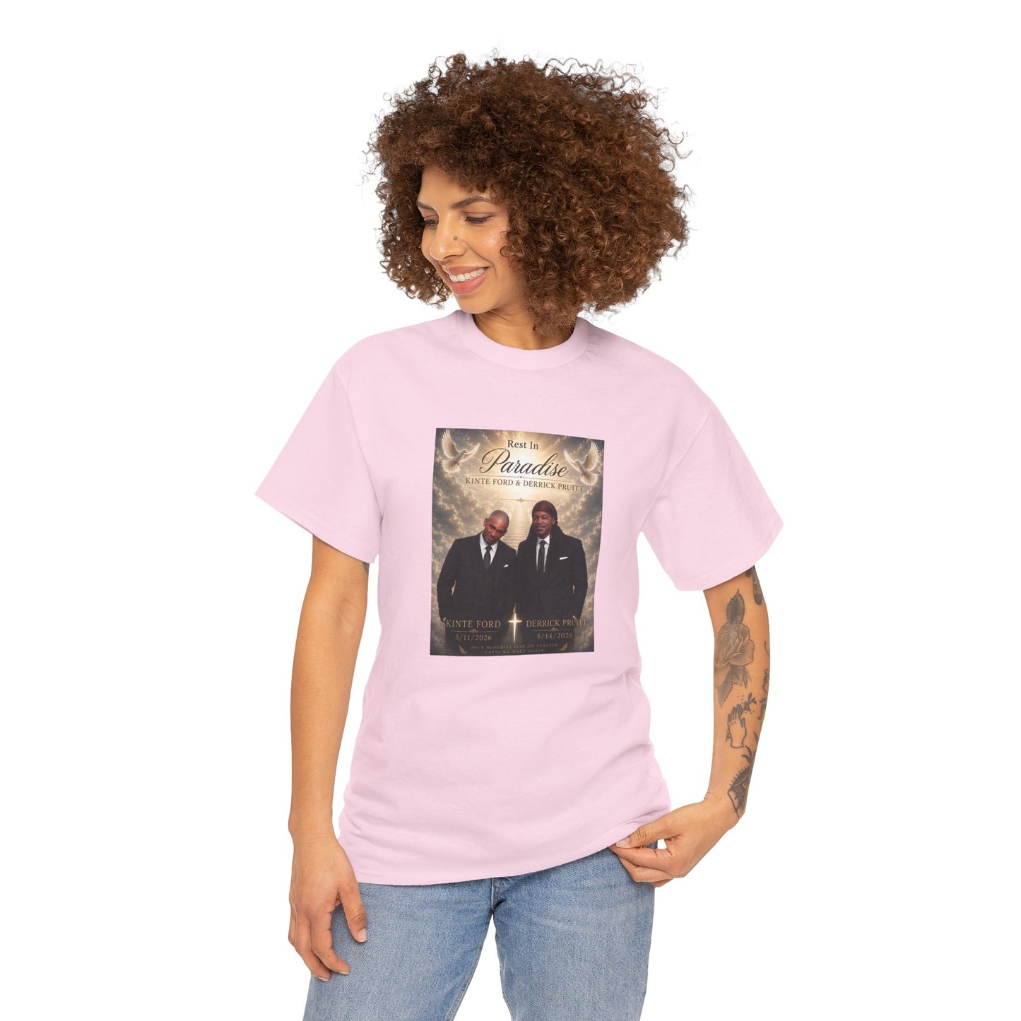 Memorial Tribute Tee — "Rest in Paradise" Funeral Remembrance Shirt