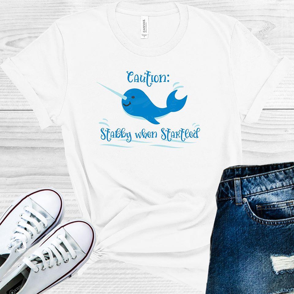 Caution: Stabby When Startled Graphic Tee