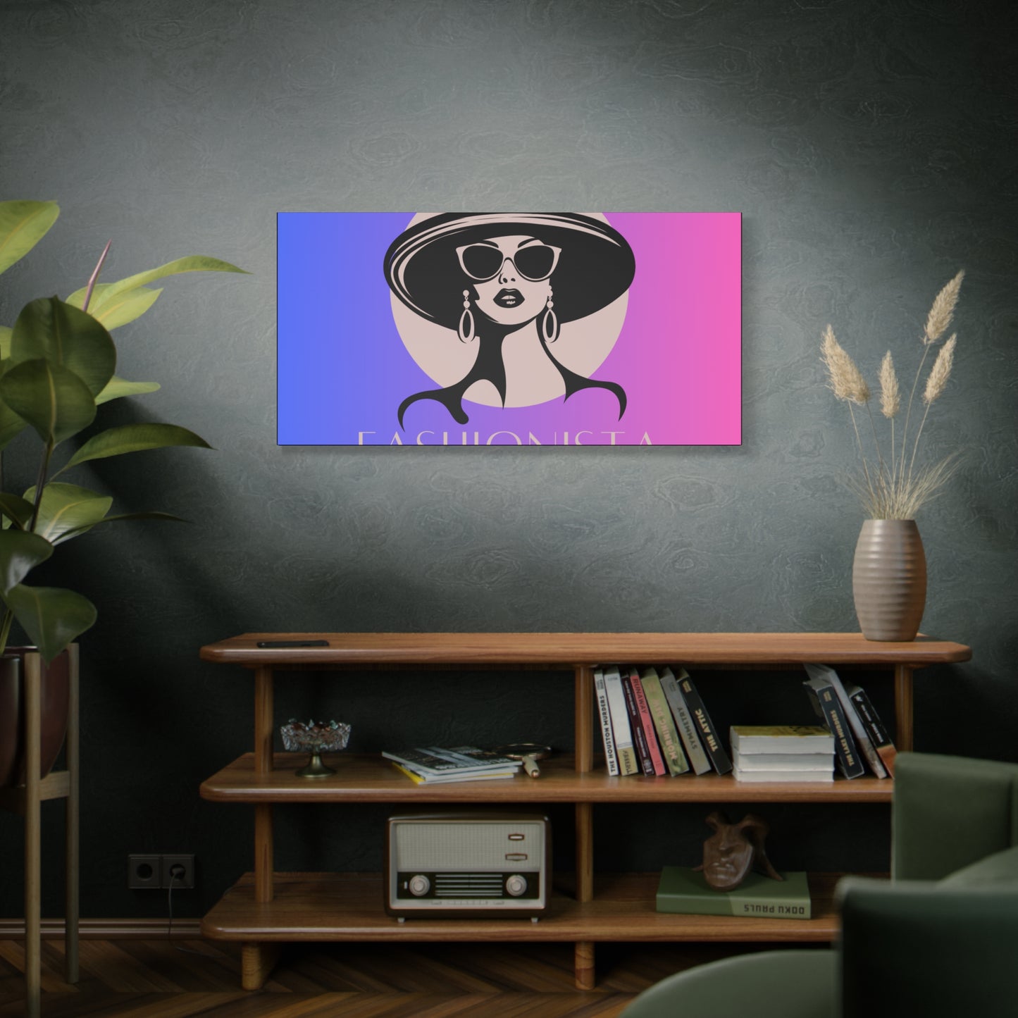 Fashionista Matte Canvas Wall Art, chic home decor, stylish gift for fashion lovers, wall decor, modern art piece, unique artwork