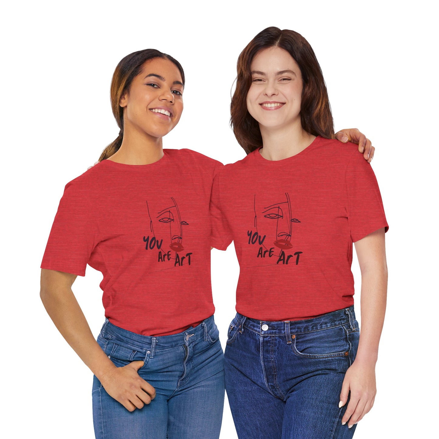 Artistic Expression Unisex Tee - You Are Art, Creative Gift, Casual Wear, Modern Design, Art Lover's Shirt