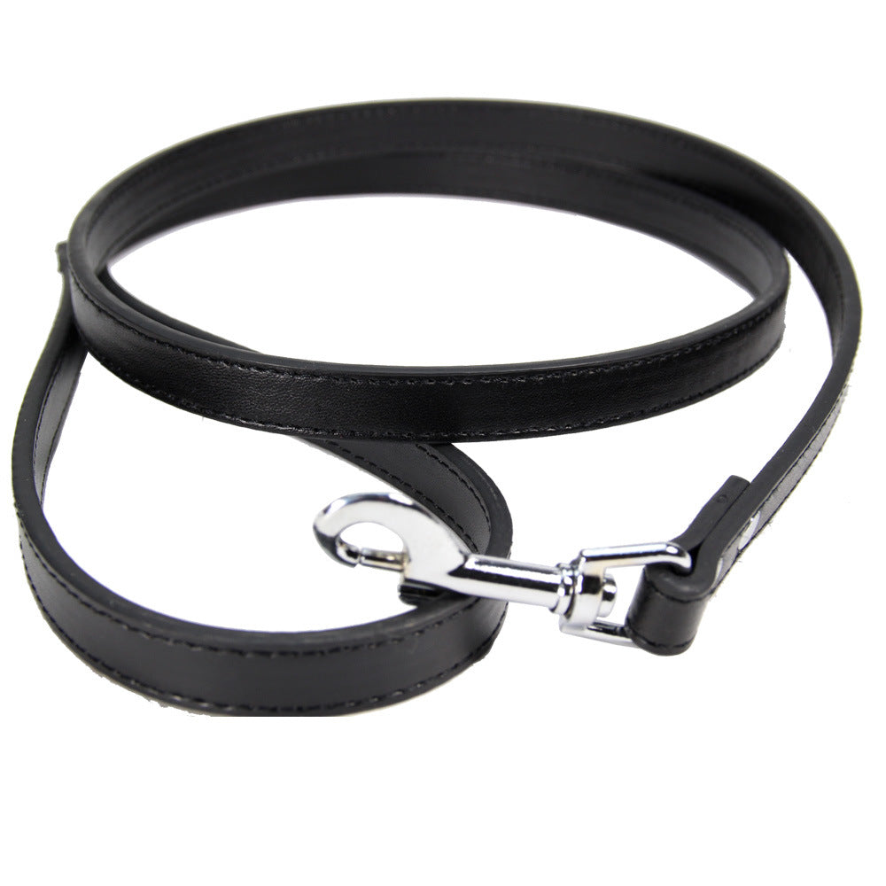Classic Leather Dog Leash – Soft Vegan Leather Everyday Walking Lead