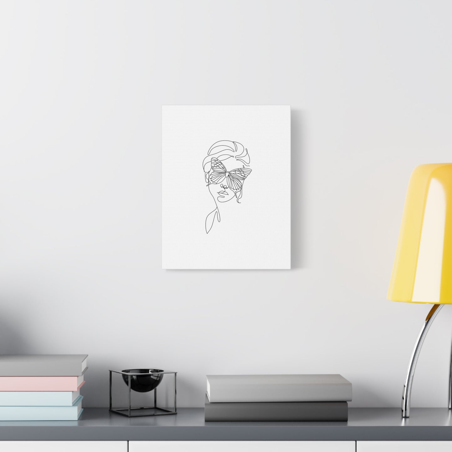 Minimalist Butterfly Canvas Art, Modern Home Decor, Gift for Nature Lovers, Wall Art for Women, Inspirational Wall Art