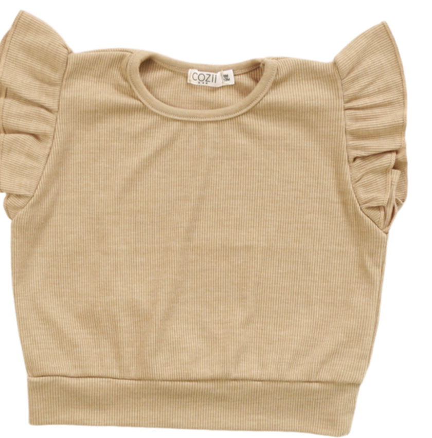 Cozii ruffle top and leggings set