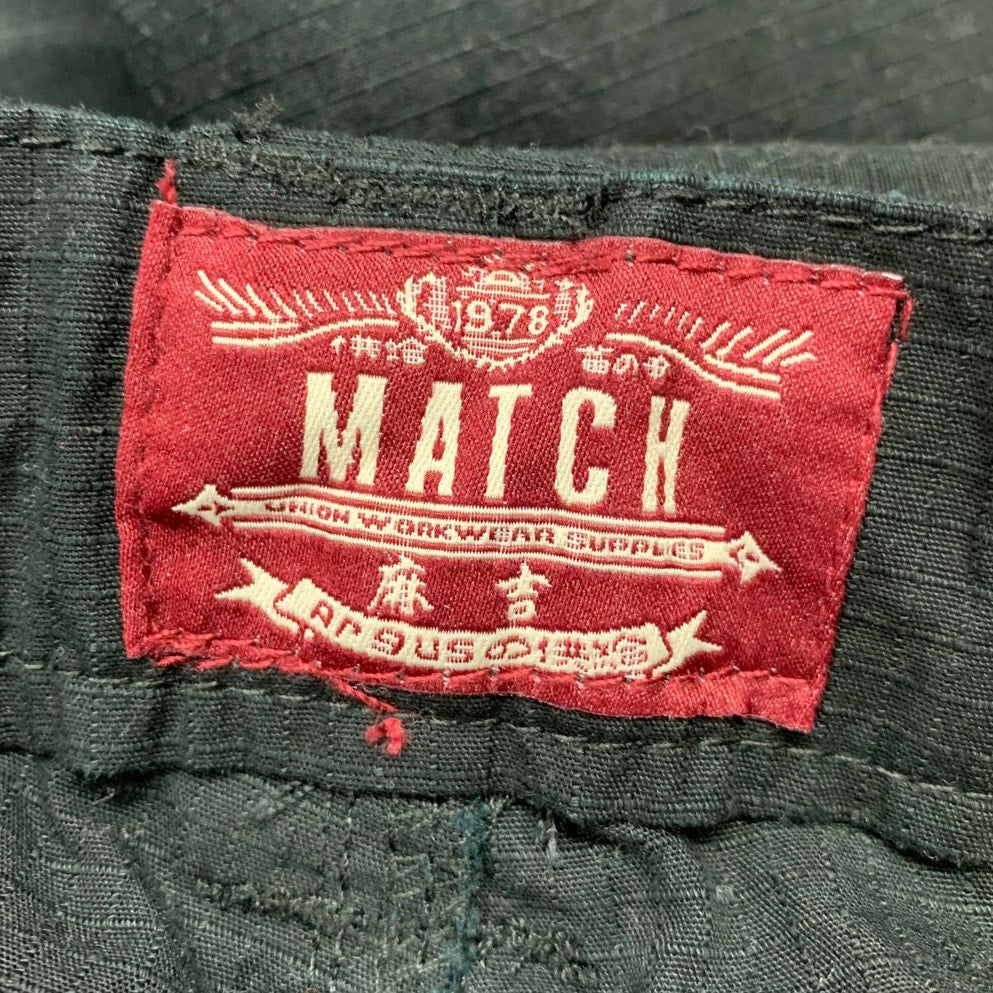 Match Men's Size 42 Black Casual Wild Cargo Straight Textured Outdoor Work Pants