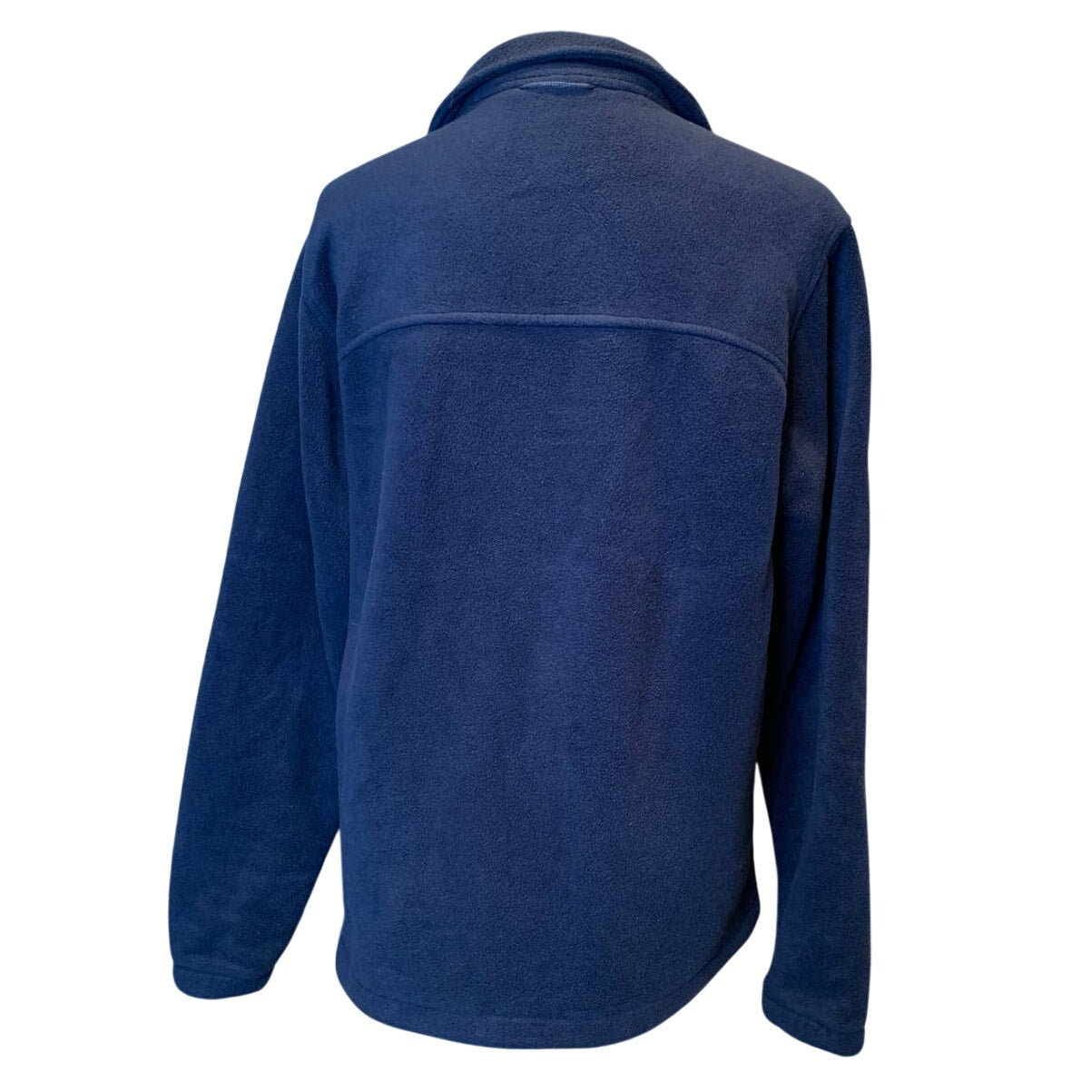 Columbia Navy Blue Mens Medium Full Zip Long Sleeve Warm Fleece Jacket w Pockets