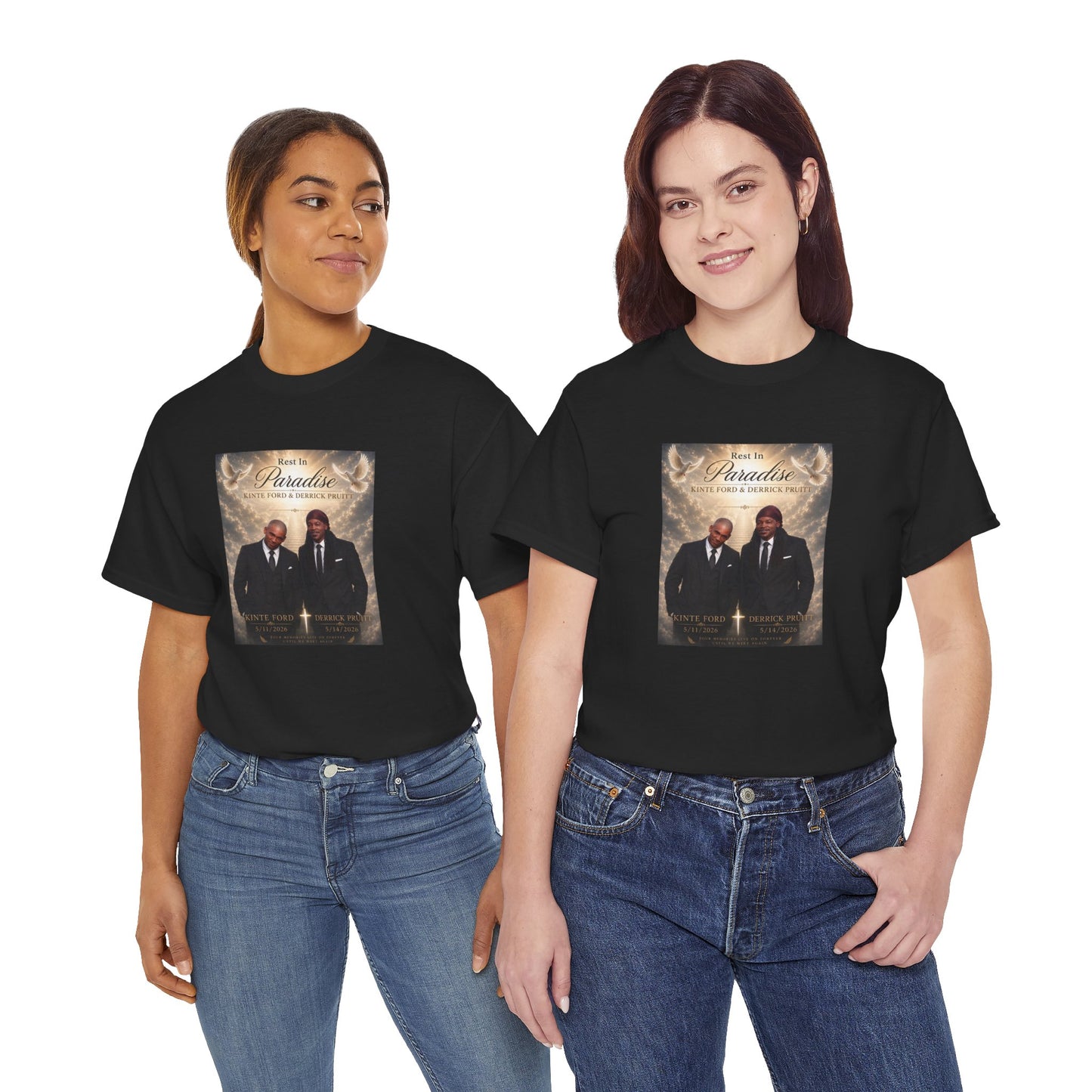Memorial Tribute Tee — "Rest in Paradise" Funeral Remembrance Shirt