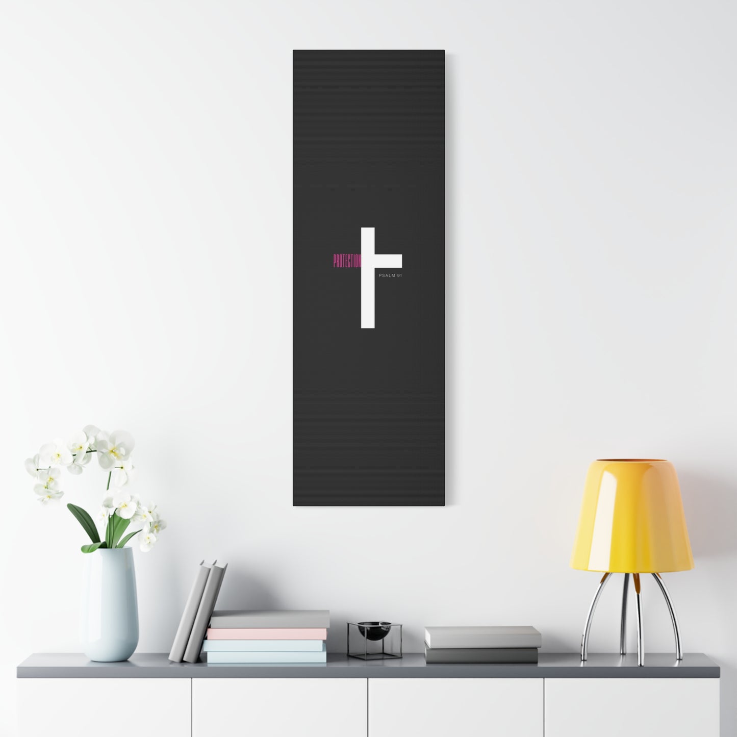 Faith-Inspired Canvas Print - Psalm 91, Home Decor, Wall Art, Christian Gift, Inspirational Decoration