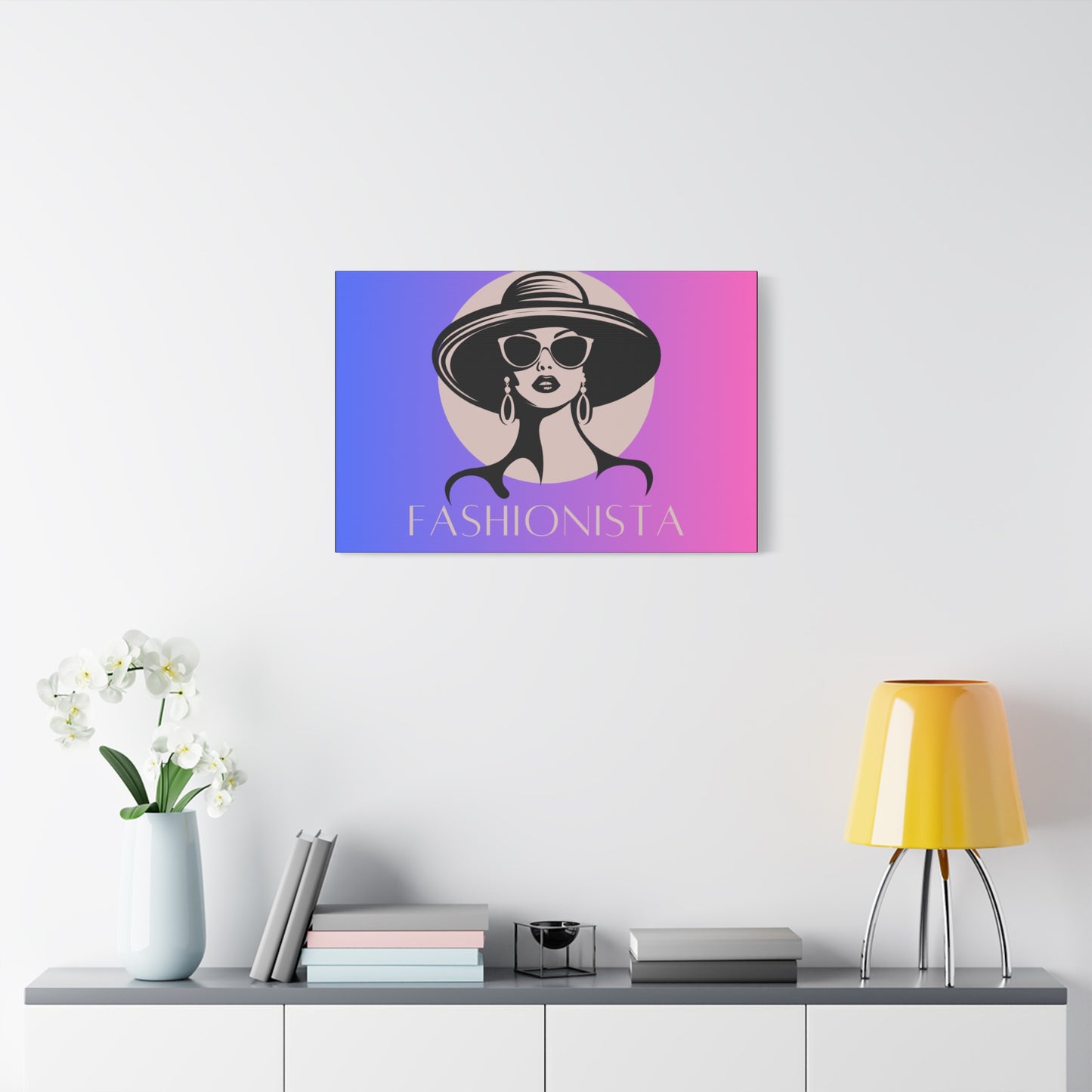 Fashionista Matte Canvas Wall Art, chic home decor, stylish gift for fashion lovers, wall decor, modern art piece, unique artwork